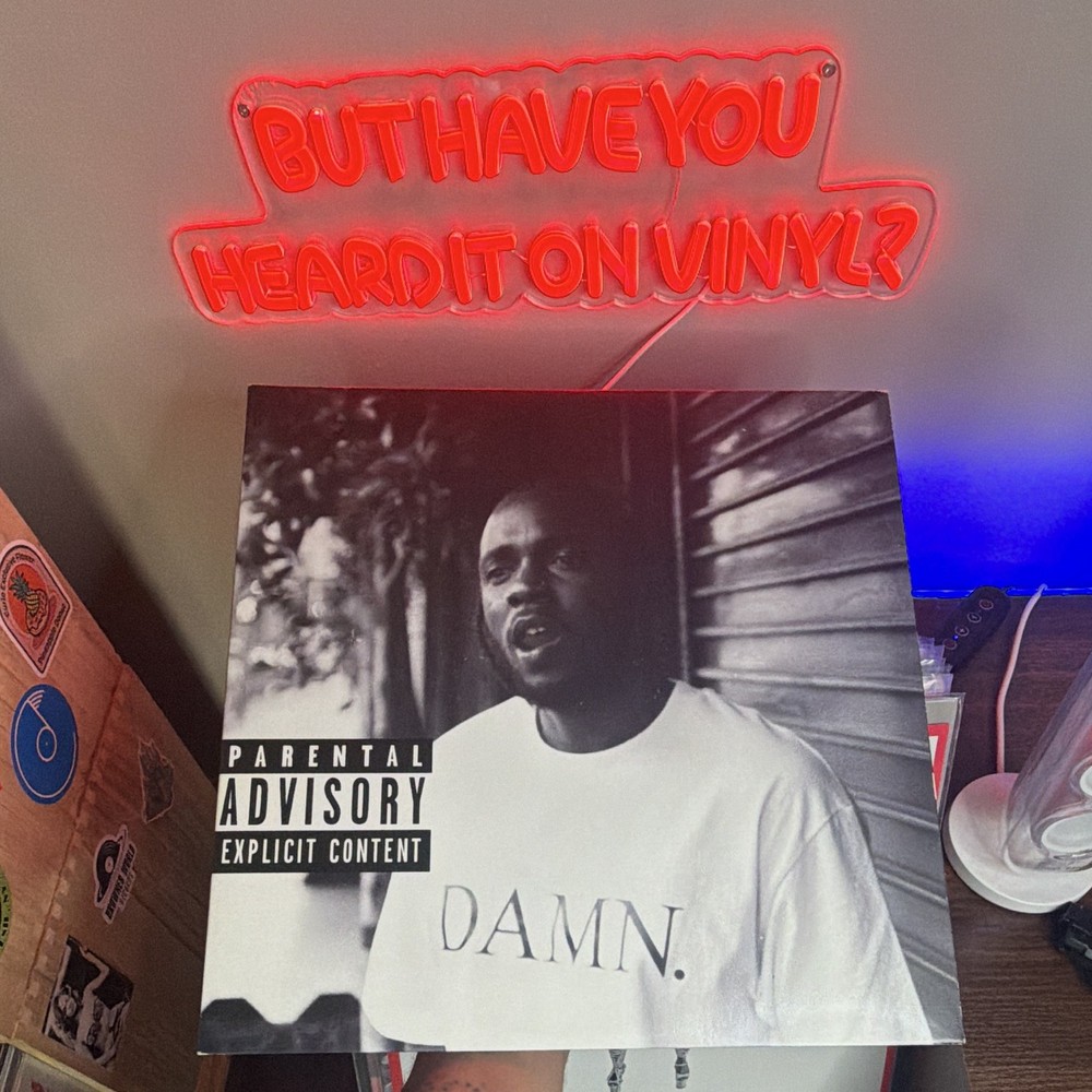 Kendrick Lamar DAMN. NUMBER #4907 Clear Colored Vinyl LP 12″ 33 RPM