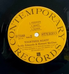 LP: Teddy Edwards / Howard McGhee, Together Again! Contemporary S7588, Stereo,