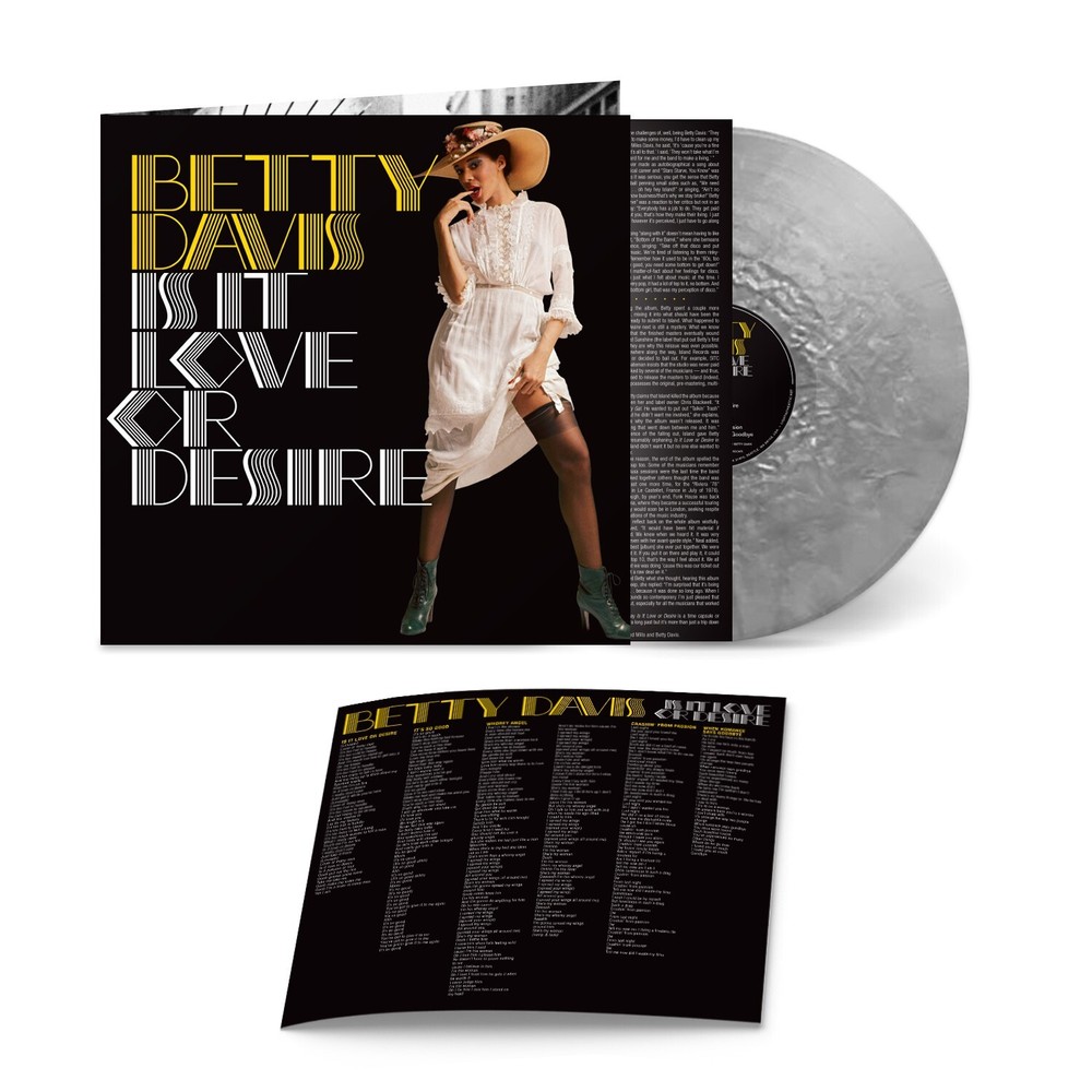 Betty Davis Is It Love Or Desire SILVER VINYL LP Record & Book 1976 Album NEW bl