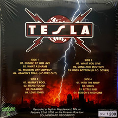 TESLA Twin Cities Cowboys 2 LP Orange Vinyl Live MN 2/22/2008 NEW Sealed UFO