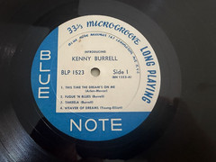 Introducing Kenny Burrell Blue Note 1523 LP Lexington RVG 9M Tommy Flanagan VG+