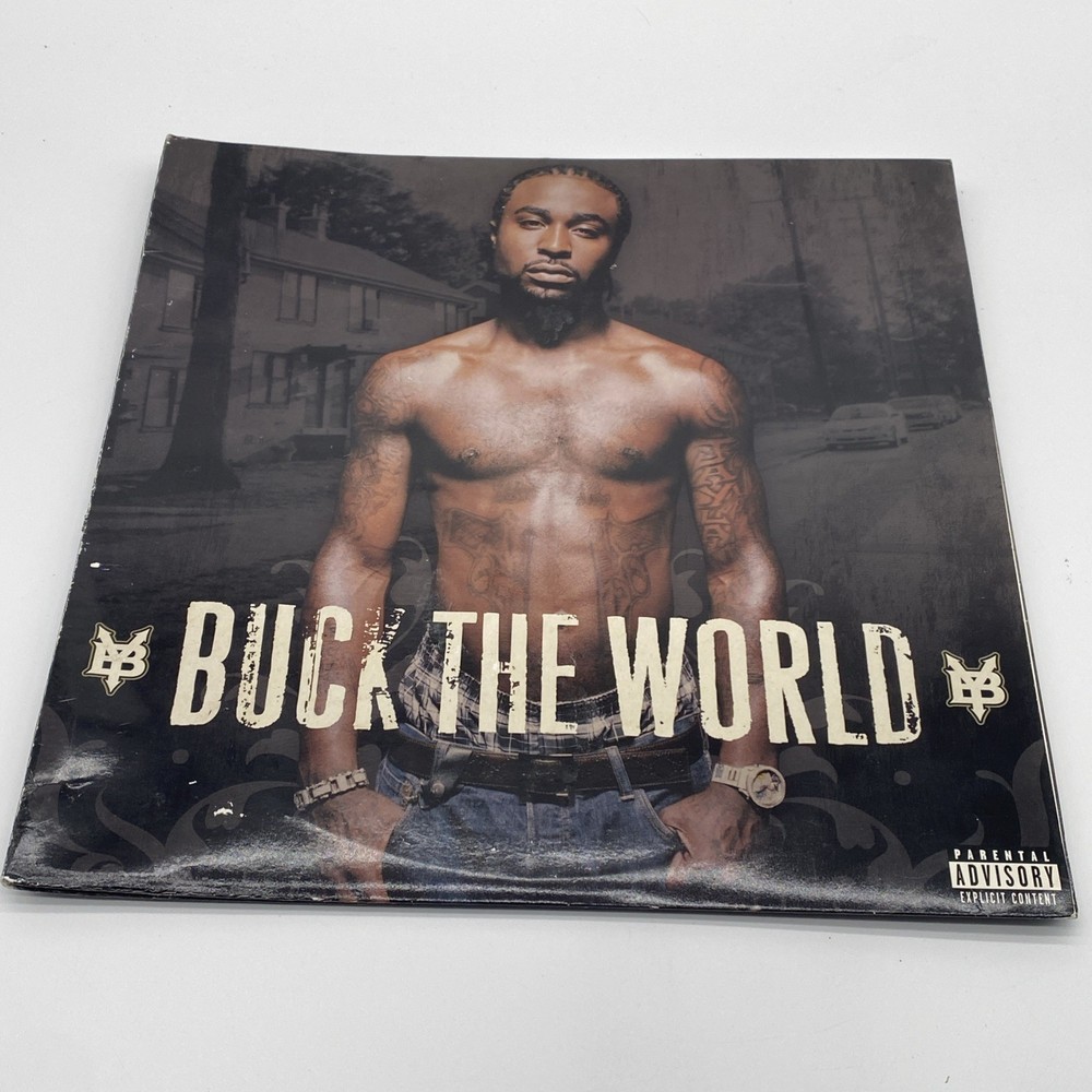 Buck The World 2xLP by Young Buck vinyl 2007 VG+ B0008030-01 Interscope Records