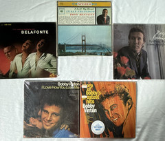 Vintage 1960s Traditional Pop Vinyl LP Lot (5 Albums) Tony Bennett Harry Belafo