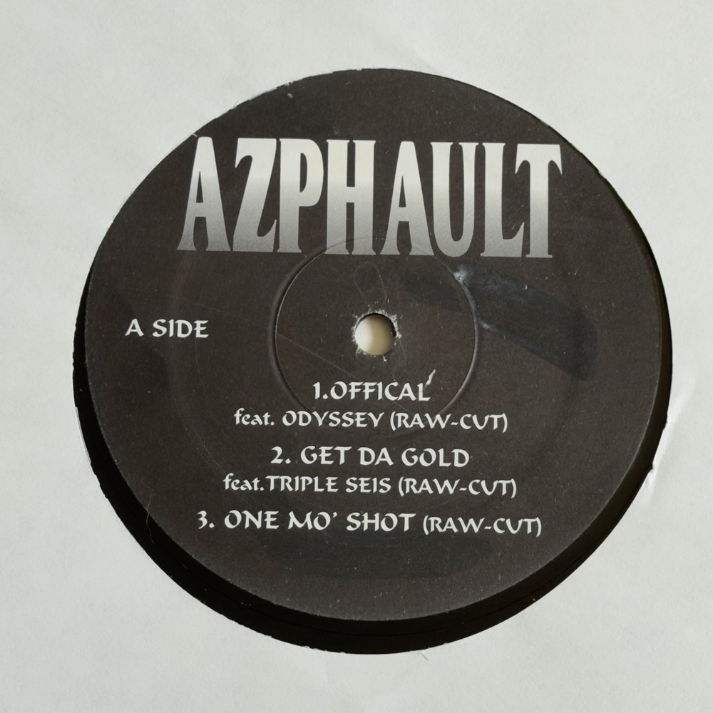 Azphault~Offical / Get Da Gold / One Mo Shot 12” Single~1998 Hip Hop / Rap