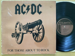 AC/DC- FOR THOSE ABOUT TO ROCK 1981 VINYL 1ST PRESS HARD ROCK HEAVY METAL VG