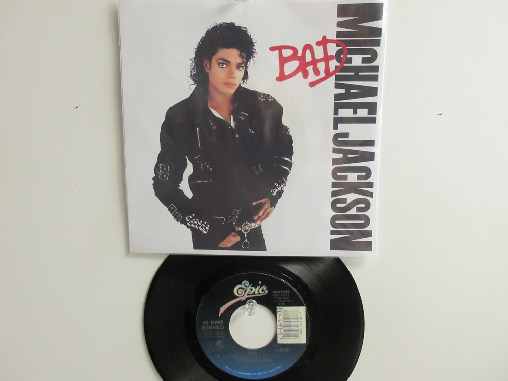💥’ MICHAEL JACKSON ‘ HIT 45 + PICTURE [BAD] 1987 !💥