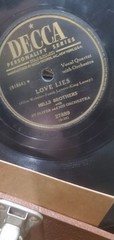 Vintage 10″ 78 RPM Record Lot with Storage Case 1940s 1950s Swing Pop Jazz