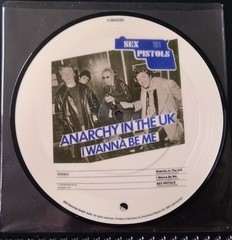 Sex Pistols Anarchy In The UK 2016 Picture Disc Plastic Slipcover Unplayed