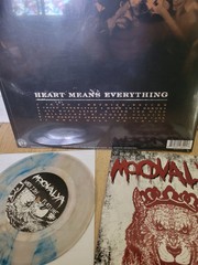 WITH HONOR Colored Vinyl LP & Moovalya Colored 7-inch Vinyl Together!