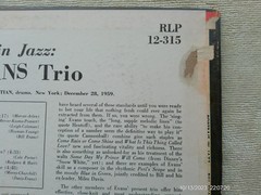 BILL EVANS TRIO PORTRAIT IN JAZZ ORIG. RIVERSIDE 12-315 “AB” ETCHED DG