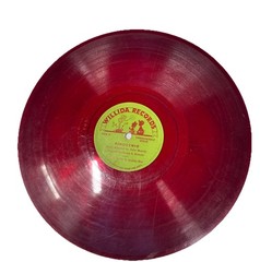 Rare Collectible Vinyl Story Julie Marvin PINOCCHIO 10″ 78 RPM Translucent Red