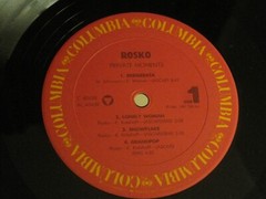 ROSKO PRIVATE MOMENTS LP ORIG ’87 COLUMBIA FC-40458 JAZZ SPOKEN WORD VG SHRINK!