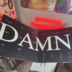 Kendrick Lamar DAMN. NUMBER #4907 Clear Colored Vinyl LP 12″ 33 RPM