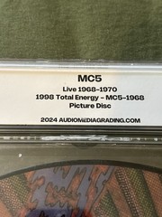 MC5 Live 1968-1970 Picture Disc Vinyl 1998 Total Energy First Time Release