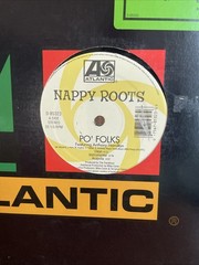 Nappy Roots Po’ Folks 12” Vinyl Single Atlantic 2000s Southern Hip Hop EX