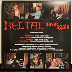 Belial – Never Again LP 2024 Osmose Productions – OPLP508 [Mustard Splatter] *FR