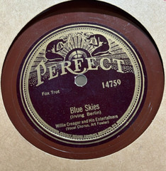 Willie Creager – Blue Skies (Irving Berlin) – Regular Girl – c1927 Jazz