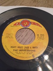 Funk Soul 45 Rpm 7′ The Impressions / Mighty Mighty Spade And Whitey/ Curtom