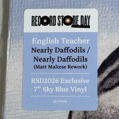 English Teacher – Nearly Daffodils 45 RPM Sky Blue Colored 7” Vinyl RSD NEW