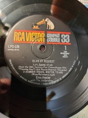 Elvis By Request Flaming Star RCA Victor LPC-128 Compact 33 Double
