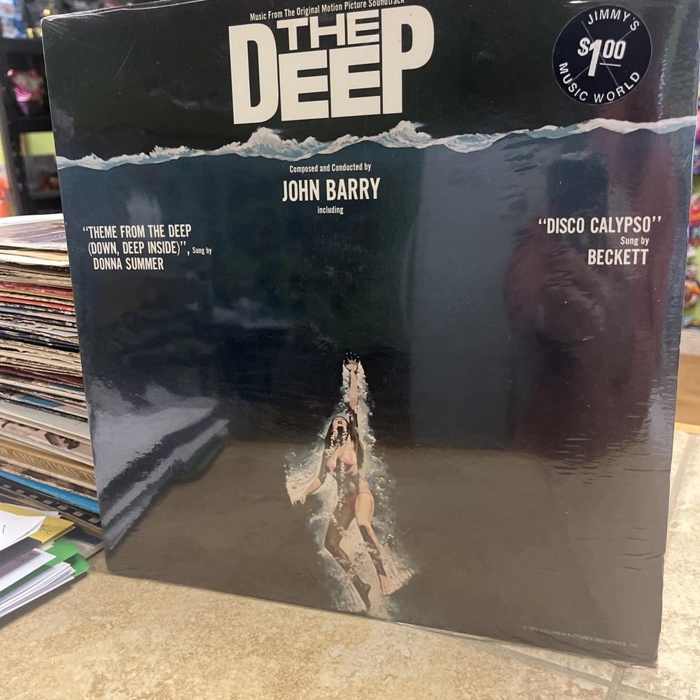 SEALED THE DEEP – Original Soundtrack BLUE Vinyl 1977 Vinyl Record LP John Barry
