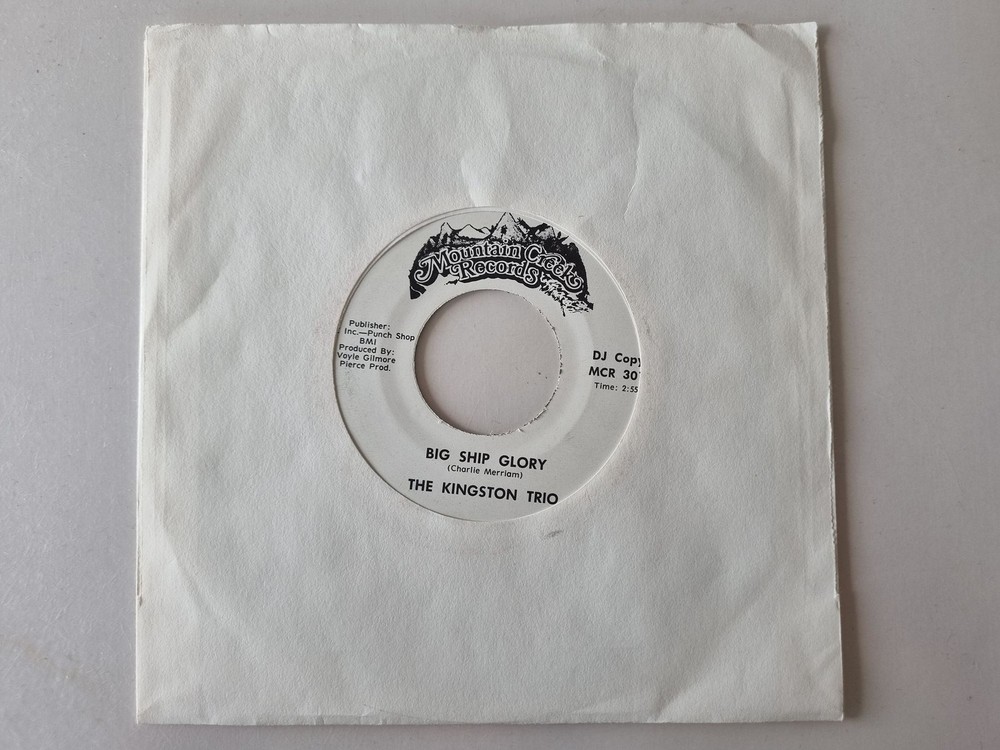 The Kingston Trio – Big ship glory/ Johnson party of 4 7” Vinyl US PROMO
