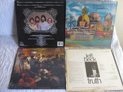 LOT OF 4 VINTAGE VINYL RECORDS ALABAMA BLUES BROTHERS JOHN MAYALL JEFF BECK SET