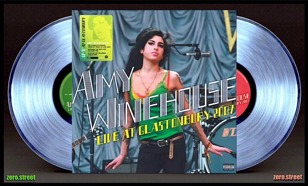 AMY WINEHOUSE Live At Glastonbury 2007 2LP on CLEAR VINYL New SEALED Colored