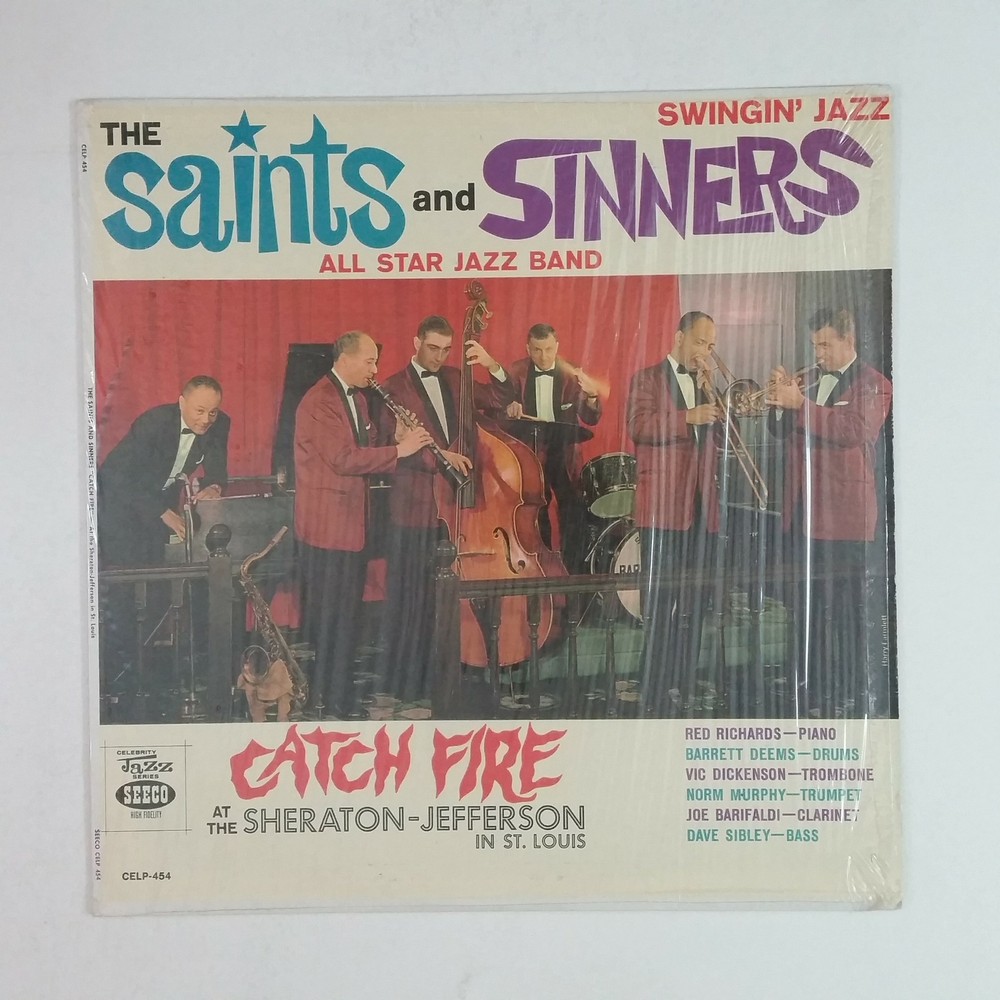 THE SAINTS AND SINNERS Catch Fire CELP454 LP Vinyl VG++ Cover Shrink