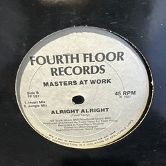 Masters At Work – Alright Alright [vinyl – 12″] 1987 Fourth Floor FF 587