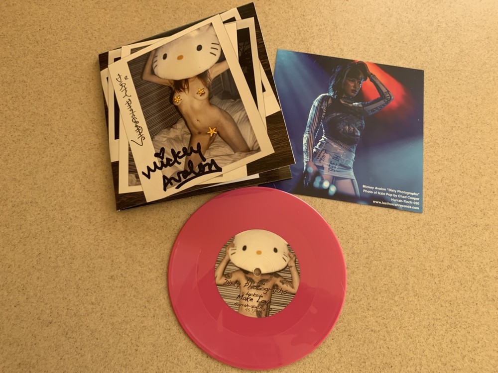 Mickey Avalon Dirty Photographs hot pink 7-inch vinyl gate-fold limited edition