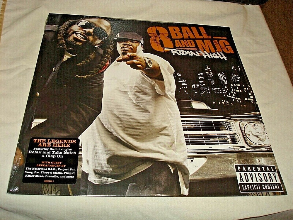 8Ball & MJG Ridin High Vinyl LP New Sealed 2LP Double Record Bad Boy Hip Hop Rap