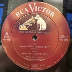 Boston Pops Grofe’s Grand Canyon Suite LP Arthur Feidler ULTRASONIC CLEAN VG++!