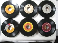 record lot 45 rpm VG+/NM- 125 vinyl NO sleeves pop hits 70s/80s FREE SHIP 5Q
