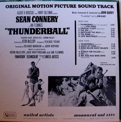 John Barry – Thunderball (Original Motion Picture Soundtrack) (LP) (Very Good (V