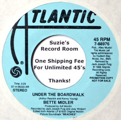 Bette Midler Under the Boardwalk DJ NM 45 7″ Vinyl -Check Listing for Coupons!