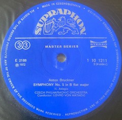 Anton Bruckner – The Czech Philharmonic Orchestra, Lovro Von Matacic – Symphony