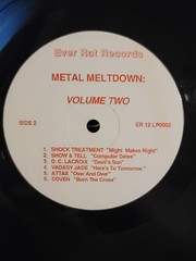 Metal Meltdown II [LP] Rare 1987 Metal Compilation album VG+ Shock Treatment