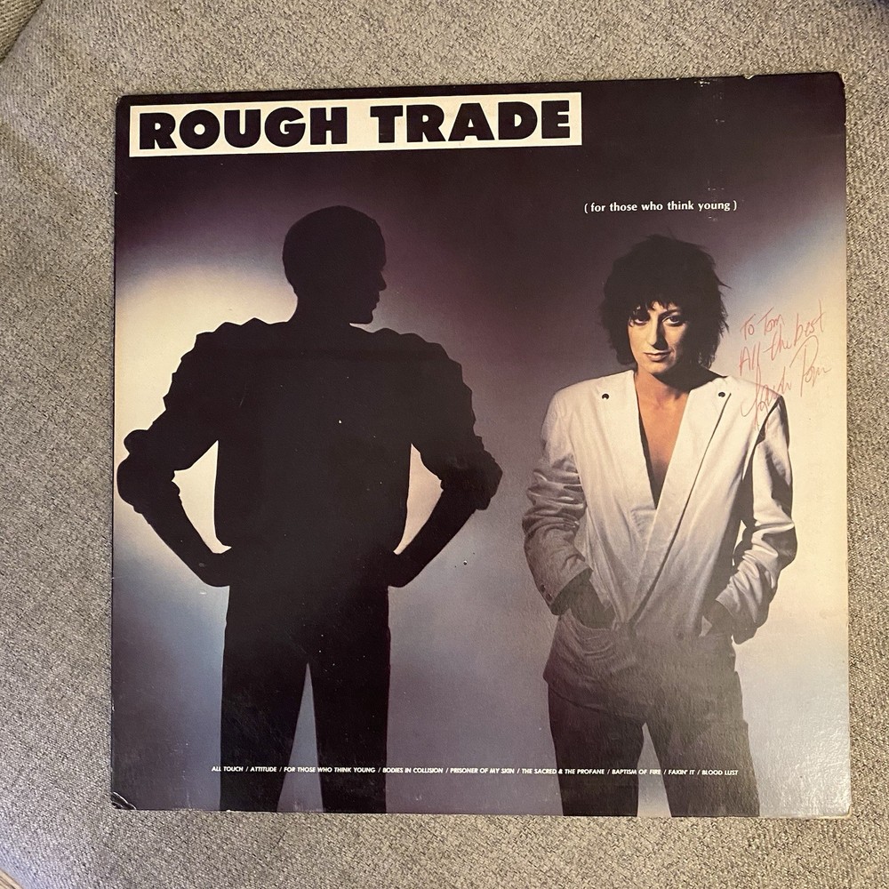 Rough Trade For Those Who Think Young Lp AUTOGRAPHED vinyl Record VG/VG+ 1982