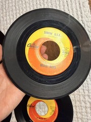 Beach Boys 45 RPM Record Lot (4) – Good Vibrations, Surfin’ U.S.A., Help Me…