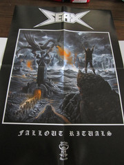 SEAX – Fallout Rituals, LP, Blue with White Smoke Vinyl, 2019 – LIKE NEW!