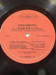Juancho Polo Valencia ‎– Memorias De Juancho Polo Valencia – Vinyl Colombia 1978