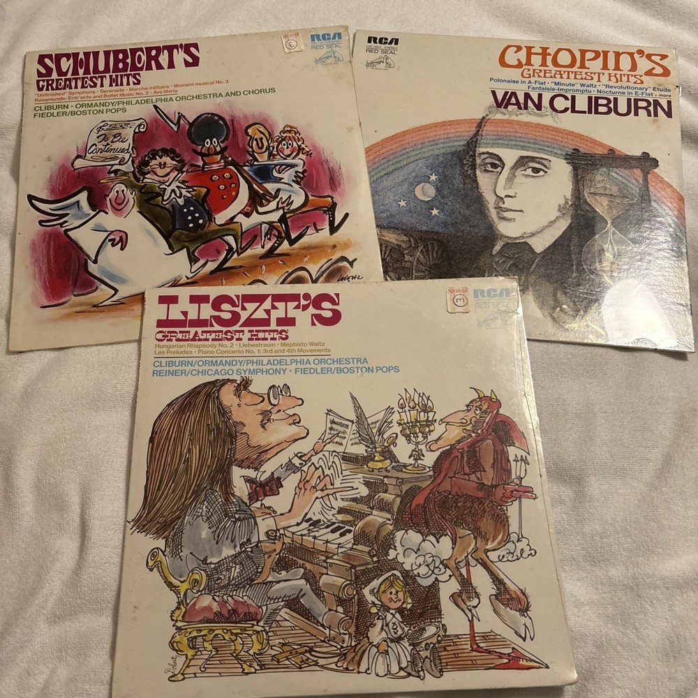 Schubert’s, Liszt’s, Chopin’s greatest hits vinyl, All Unopened from 1973