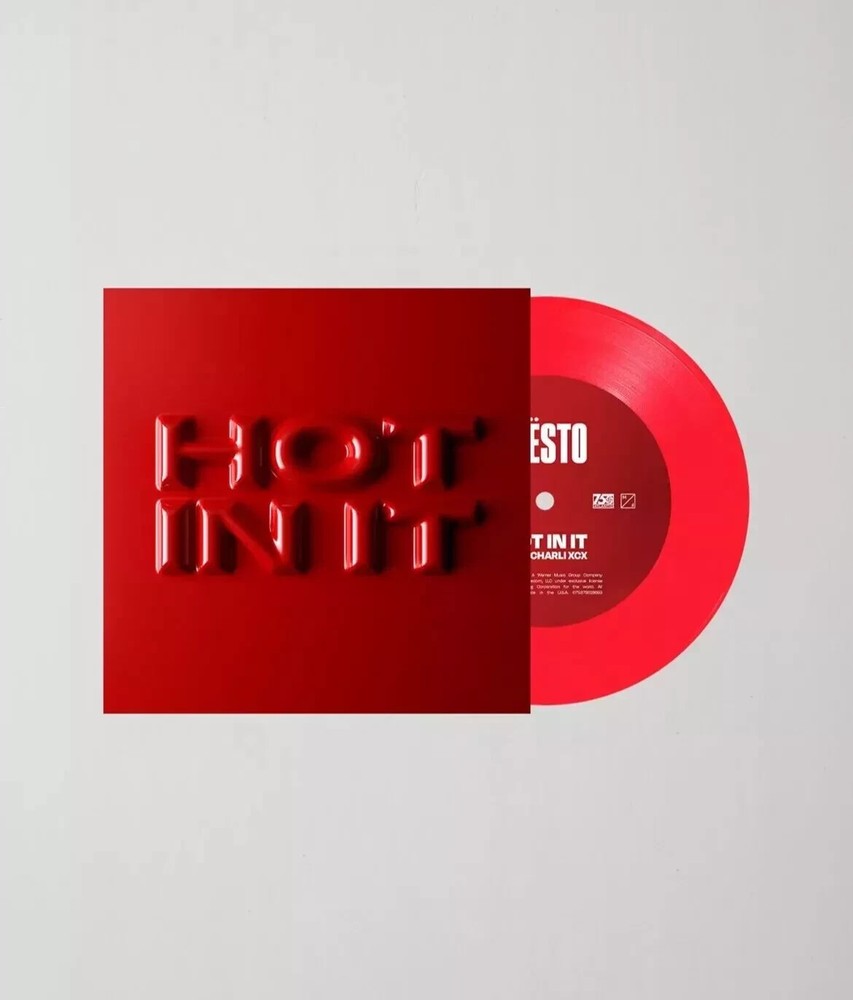 Charli XCX Tiesto Hot In It SEALED 7″ Urban Outfitters LIMITED RED VINYL OOP
