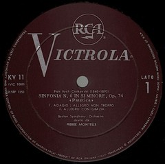 Pyotr Ilyich Tchaikovsky, Pierre Monteux, Boston Symphony Orchestra, Sinfonia N.