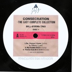 BILL EVANS “CONSECRATION: THE LAST COMPLETE COLLECTION” ALFA Japan 10LP BOX SET