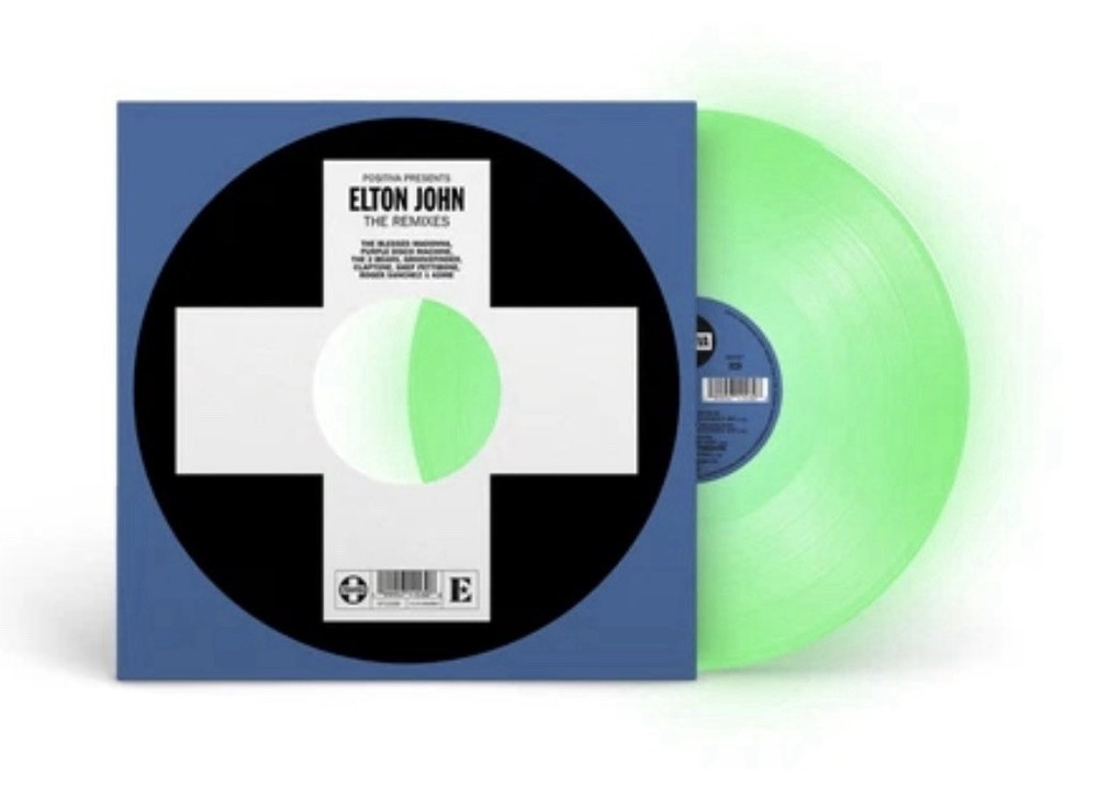 NEW Elton John “Positiva Presents The Remixes” 180g LP Glow In Dark Vinyl Record
