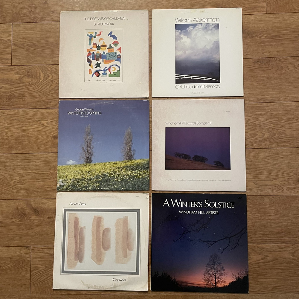 Windham Hill LPs: Lot of (6), Shadowfax/Ackerman/de Grassi, more, EXC