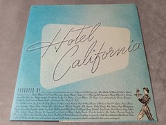 EAGLES HOTEL CALIFORNIA LP VINYL GATEFOLD 1976 ASYLUM 7E-1084 EX/VG+ OIS POSTER