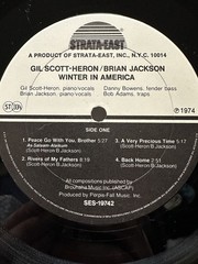Gil Scott-Heron Brian Jackson Winter In America  Strata East 1974 Original Vinyl